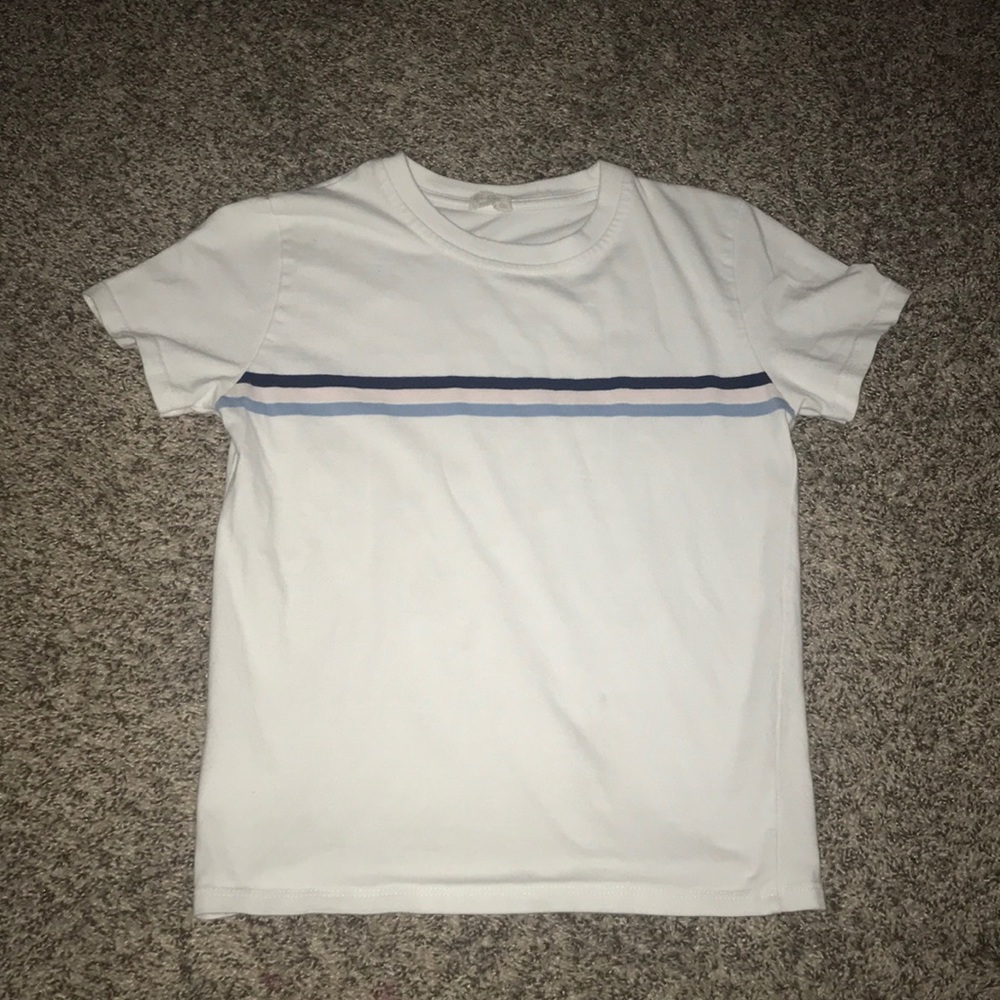 Brandy Melville striped crew neck Tee